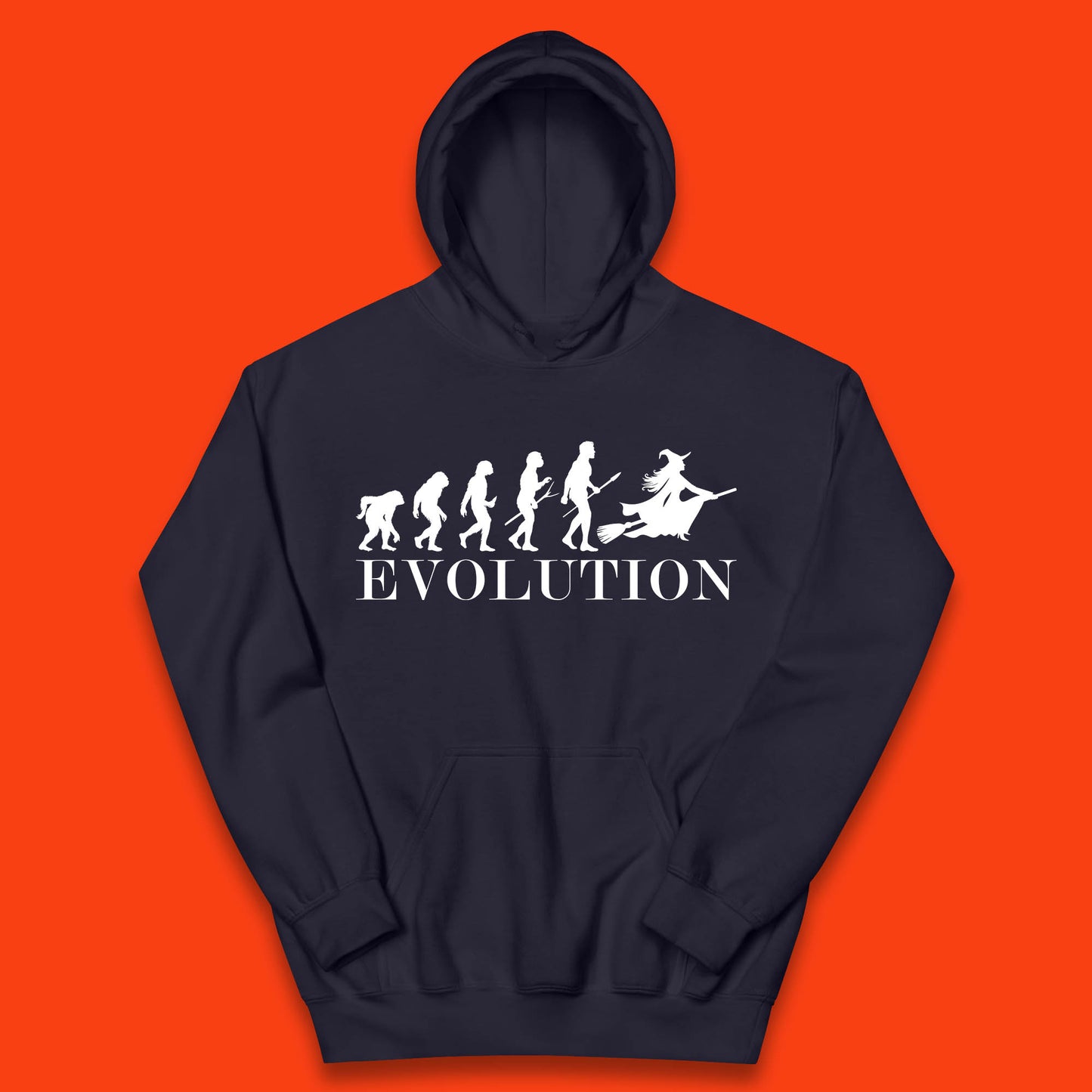 Witch Evolution Halloween Scary Spooky Witch Costume Kids Hoodie