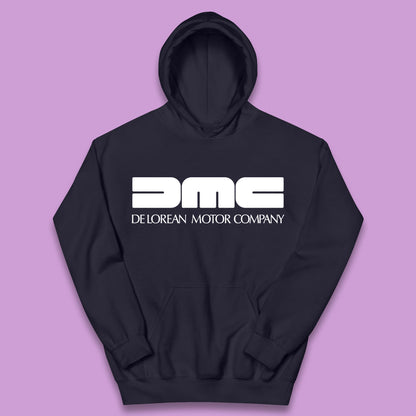 DeLorean Motor Company (DMC) Vintage Logo Back To The Future Kids Hoodie