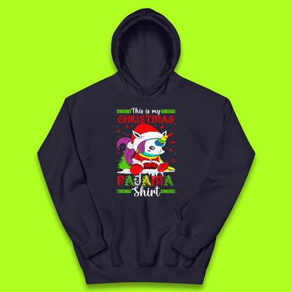 christmas unicorn santa costume hoodie