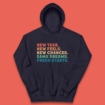New Year New Feels Kids Hoodie