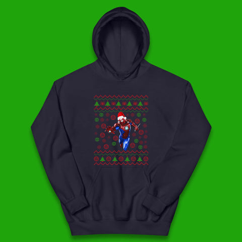 Iron Spider Man Suit Christmas Kids Hoodie