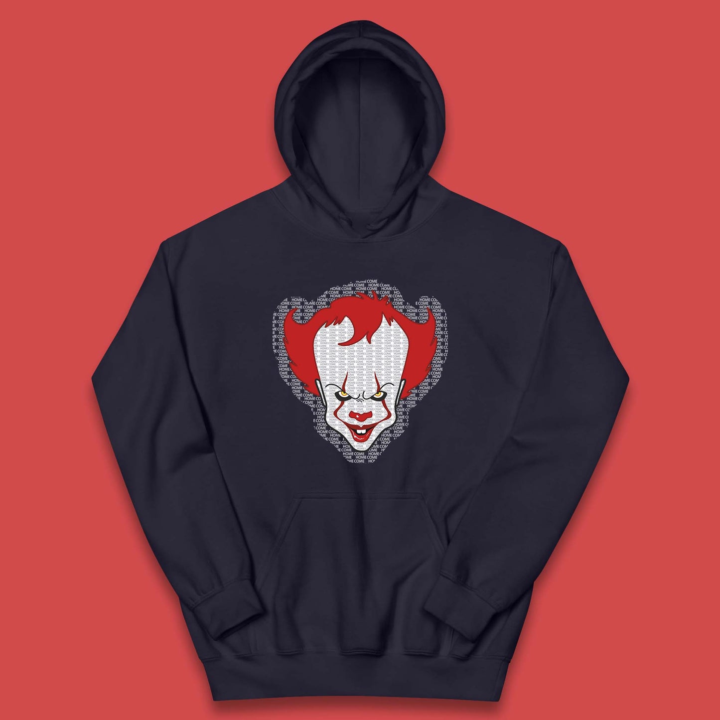 Come Home IT Pennywise Clown Halloween Clown Horror Movie Fictional Character Kids Hoodie