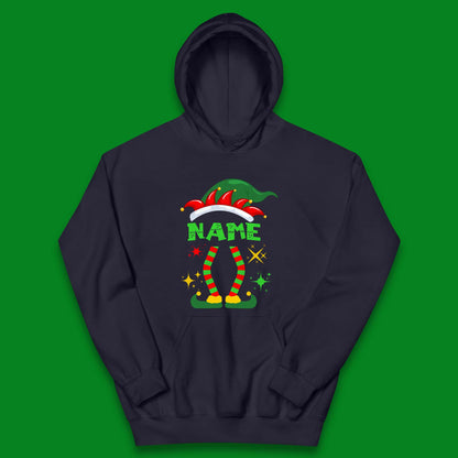 Personalised Elf Christmas Kids Hoodie