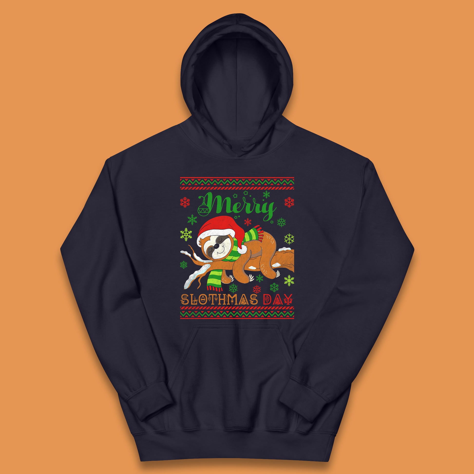 sloth christmas hoodie