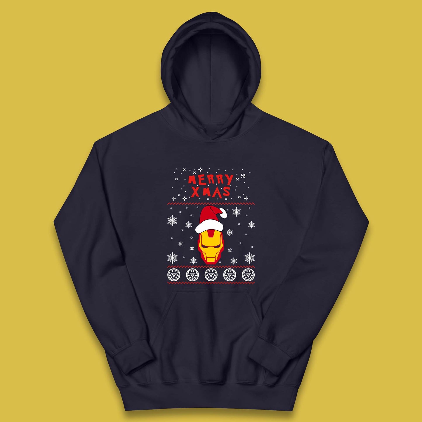 Merry Xmas Ironman Kids Hoodie