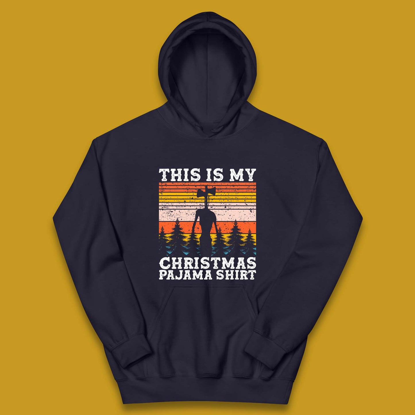 Alien Siren Head Christmas Kids Hoodie