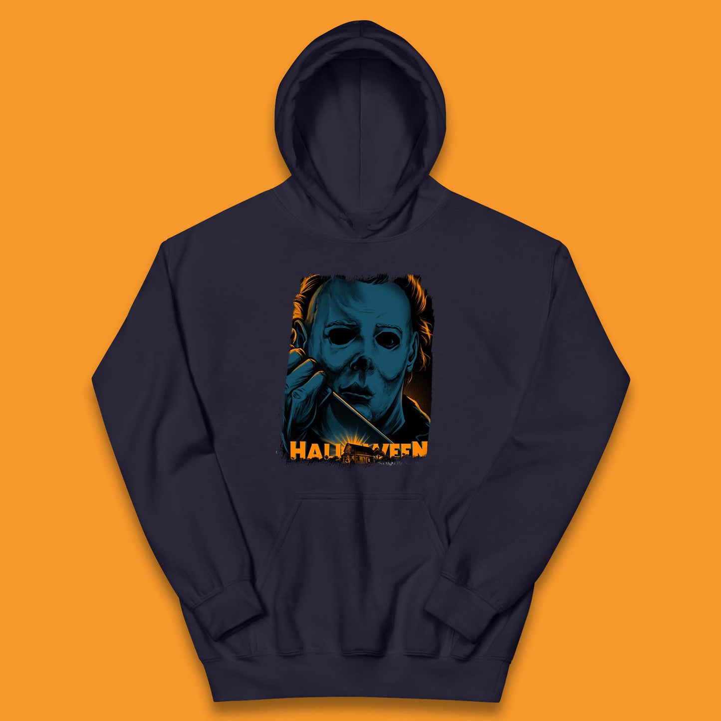 Halloween (1978) Poster Slasher Film Michael Myers Halloween Horror Thriller Movie Character Kids Hoodie