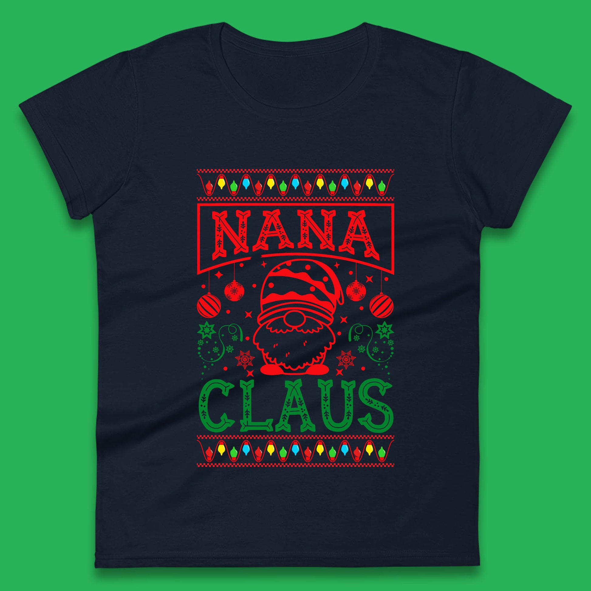 grandfather christmas womens t shirt
