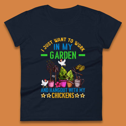 Hangout With My Chickens Womens T-Shirt