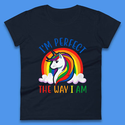 Rainbow Unicorn LGBT Pride Womens T-Shirt