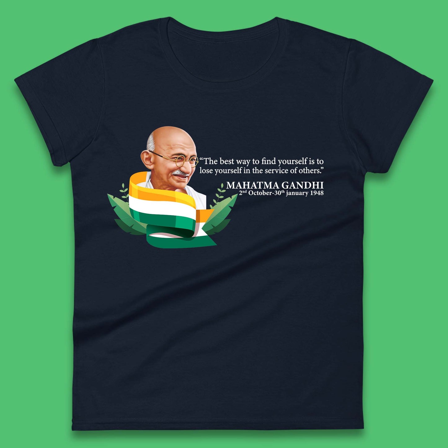 Mahatma Gandhi Quotes Womens T-Shirt