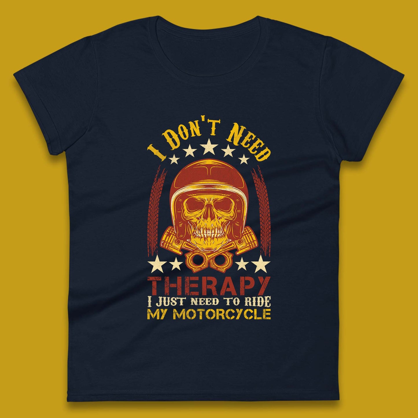 Motorcycle Therapy Womens T-Shirt