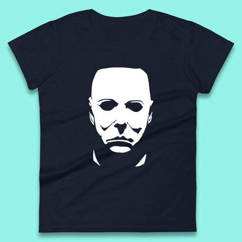 Michael Myers Face Mask Halloween Michael Myers Horror Movie Character Womens Tee Top