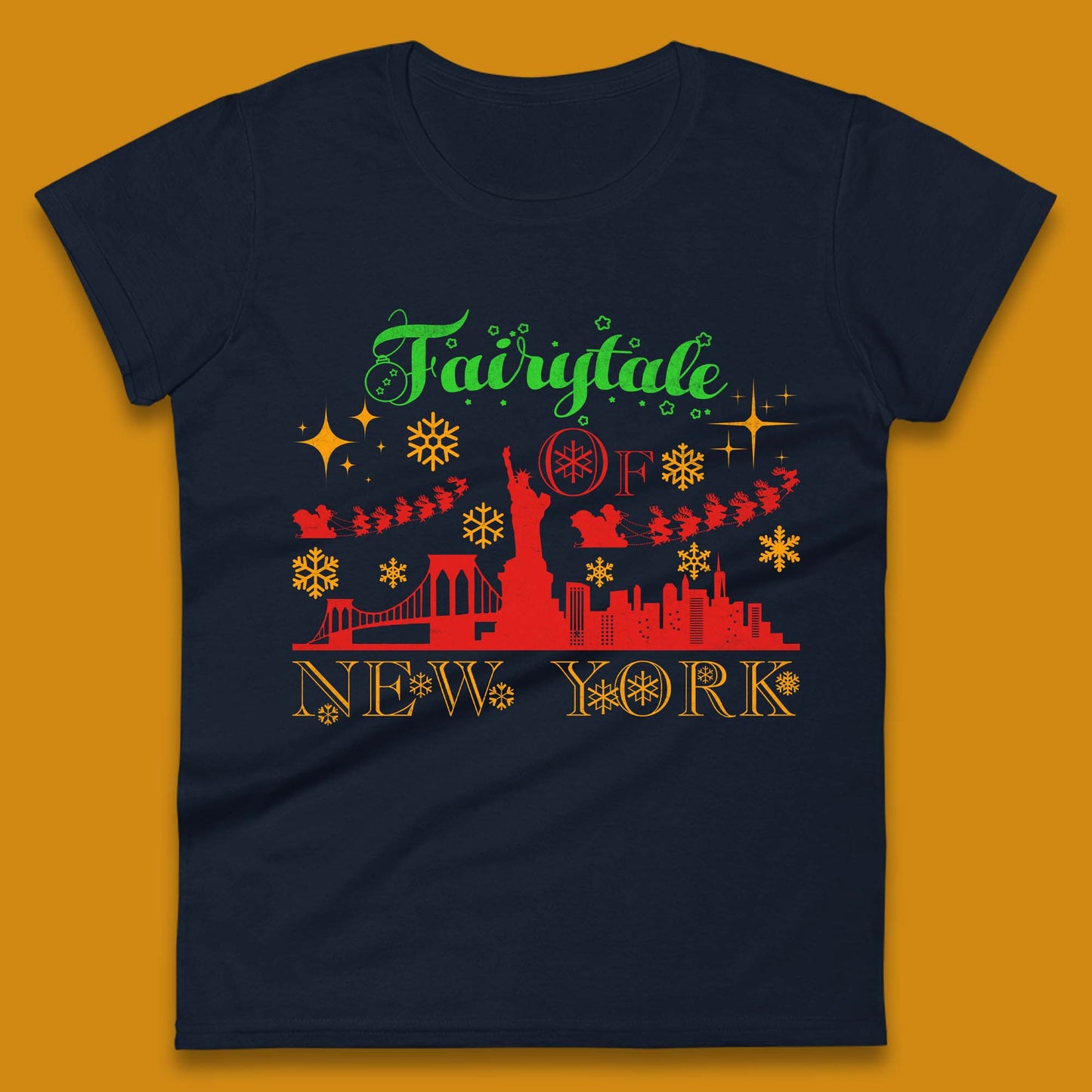 Fairytale Of New York Christmas Womens T-Shirt