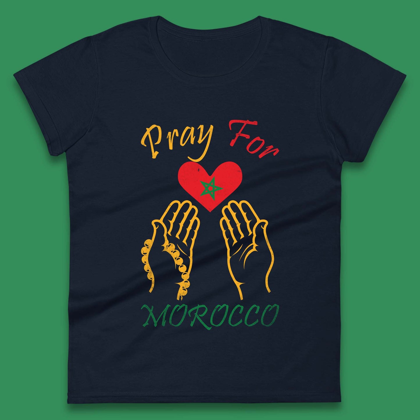 Pray For Morocco Stay Strong Morocco Earthquake Support Womens Tee Top