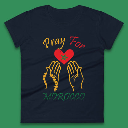 Pray For Morocco Stay Strong Morocco Earthquake Support Womens Tee Top