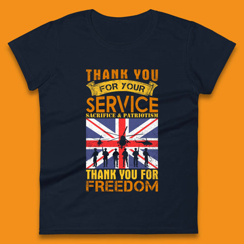 Thank You For Your Service Womens T-Shirt
