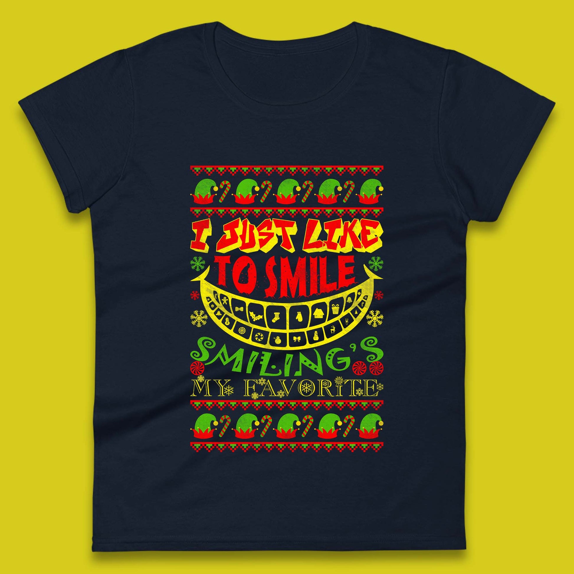 christmas elf womens t shirt