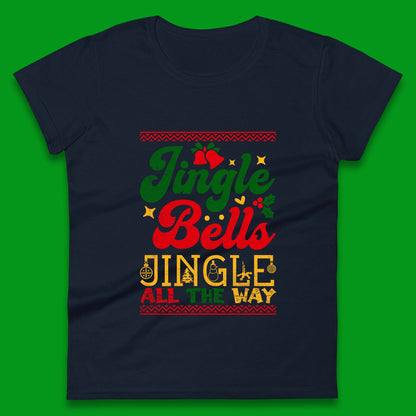 jingle bell christmas womens t shirt