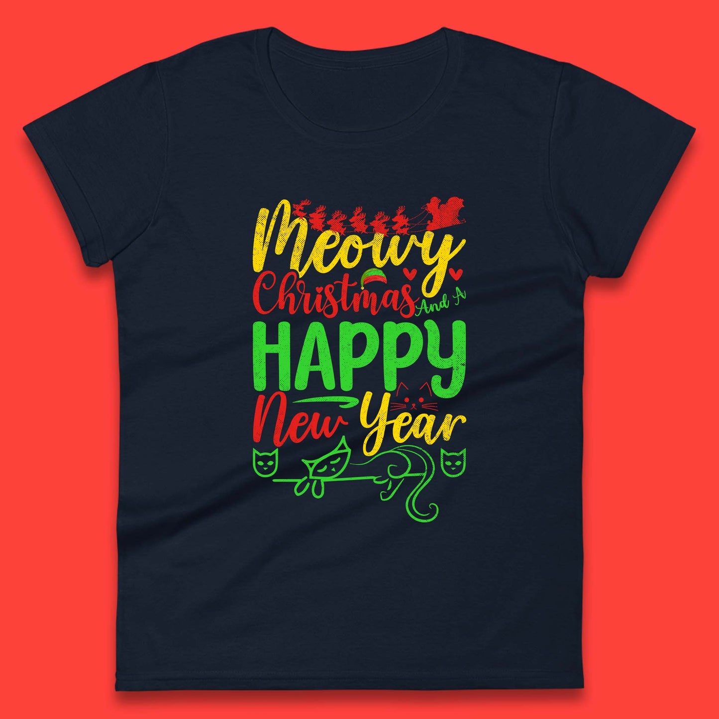 meowy christmas t shirt