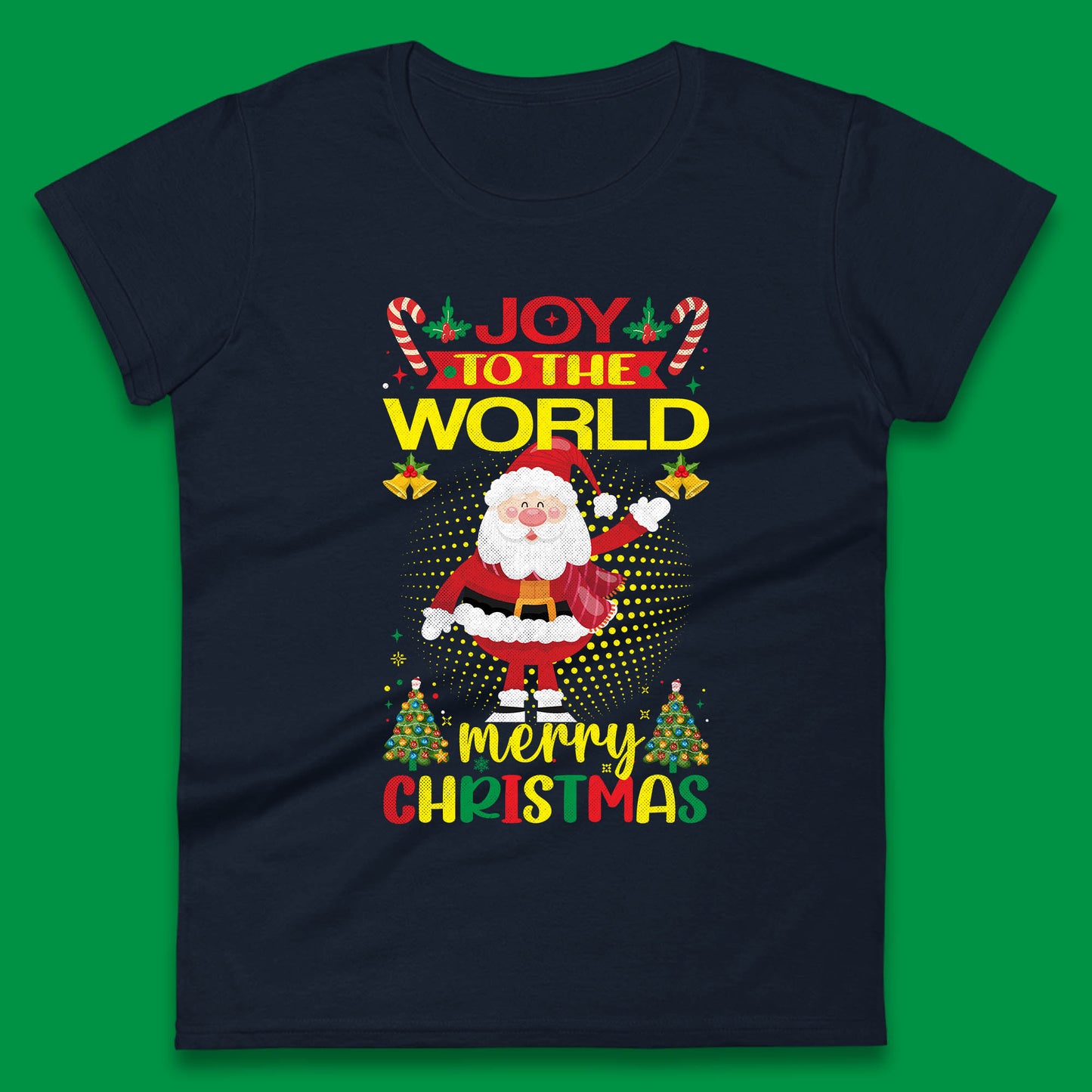 joy to the world christmas womens t shirt