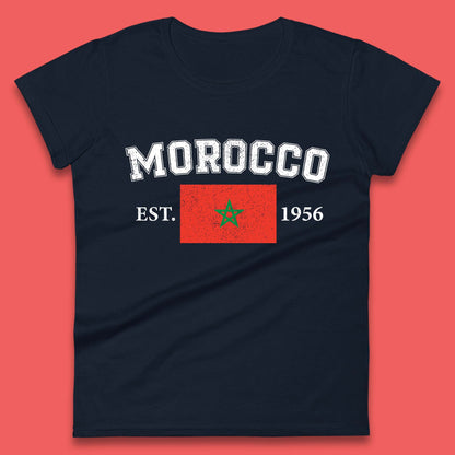 Morocco Est 1956 Womens T-Shirt