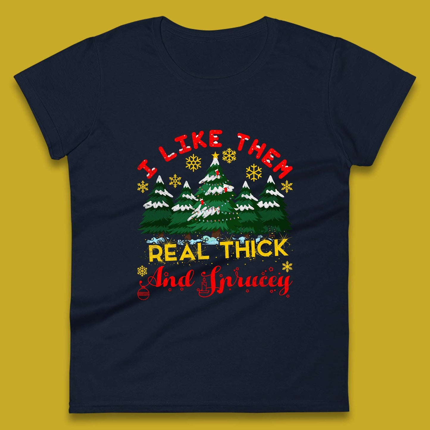 christmas tree women's t shirt