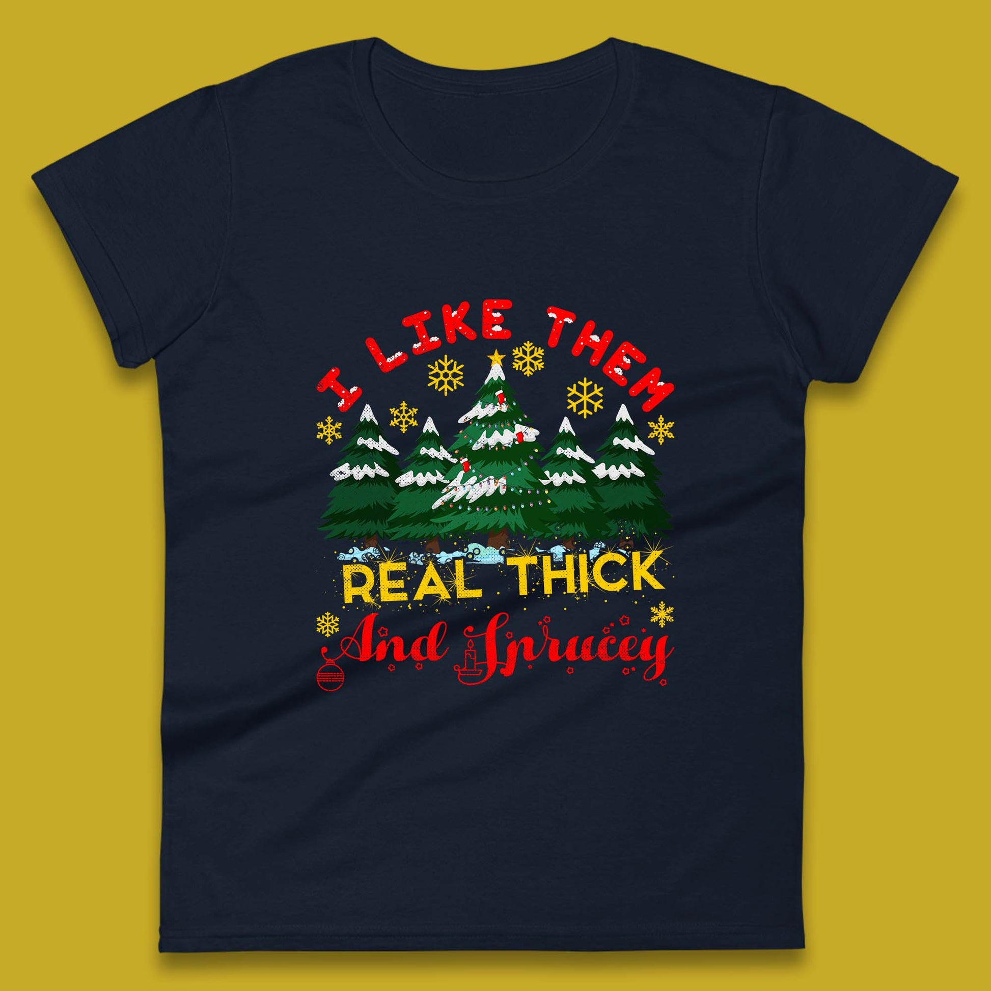 christmas tree women's t shirt