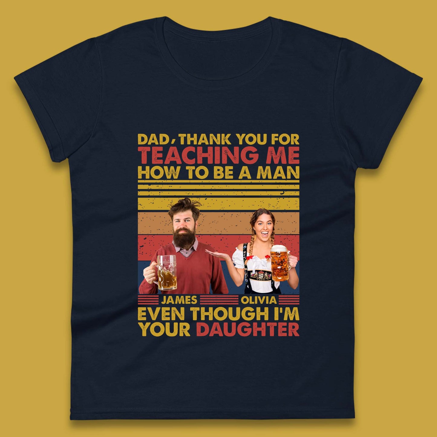 Personalised Thank You For Teaching Me Womens T-Shirt