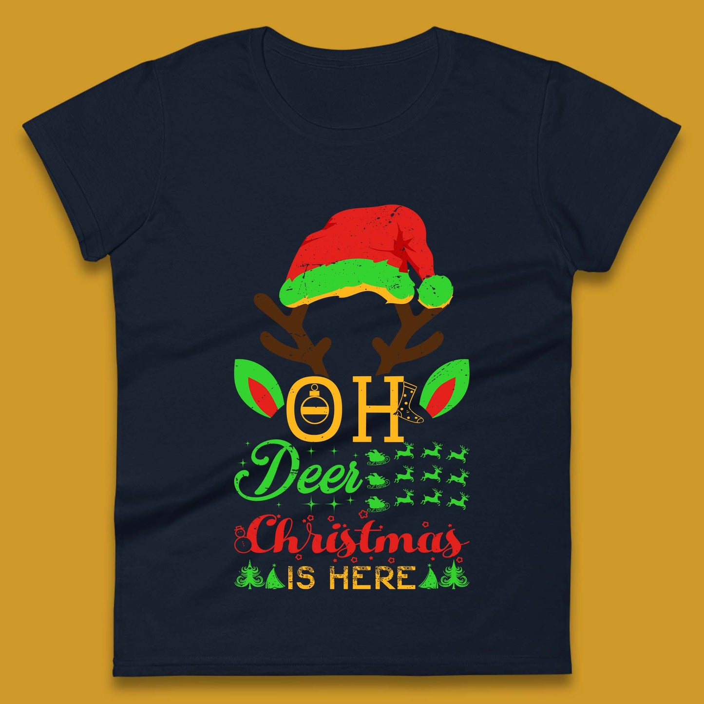 oh deer christmas is here tee