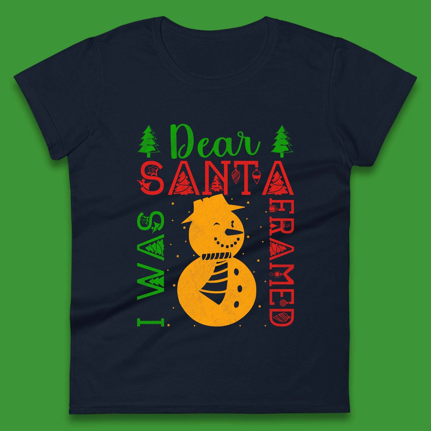 snowman christmas womens top