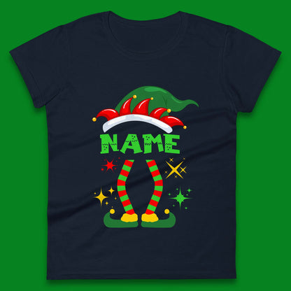 Personalised Elf Christmas Womens T-Shirt