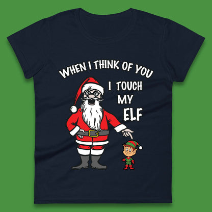 Cheeky Rude Funny Christmas Womens T-Shirt