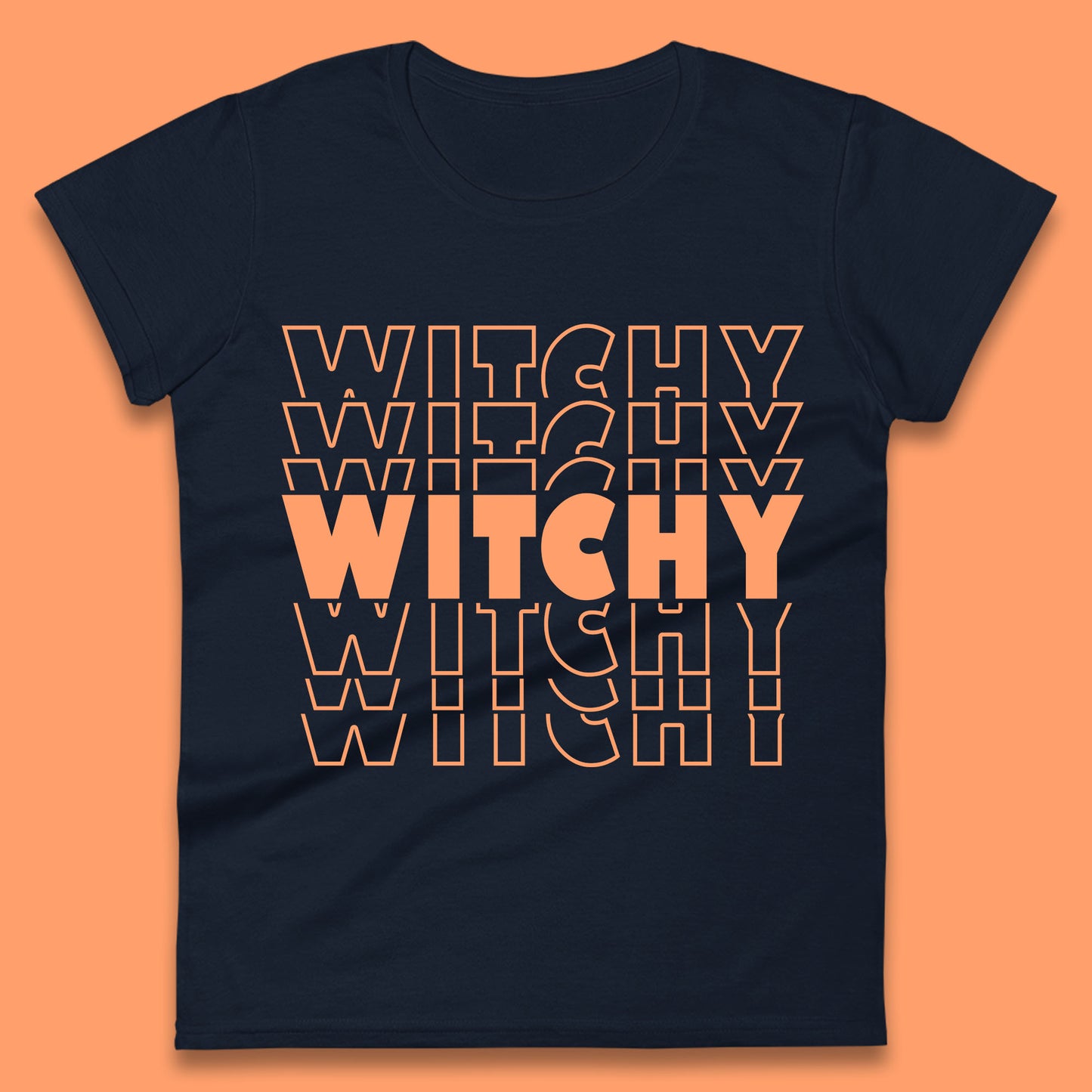Witchy Halloween Witches Spooky Witch Vibes Witchy Aesthetic Halloween Party Womens Tee Top