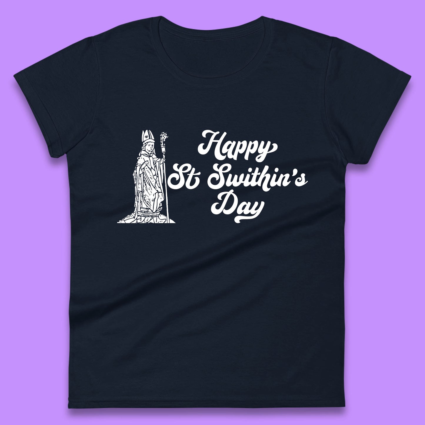 Happy St. Swithin's Day Swithun Weather Folklore Saint Swithun's Day Womens Tee Top