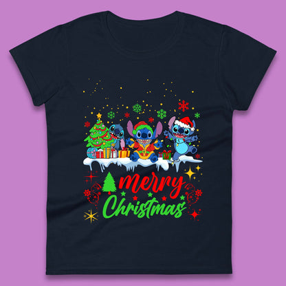 Stitch Squad Christmas Womens T-Shirt