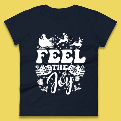 Feel The Joy Christmas Ladies T-Shirt
