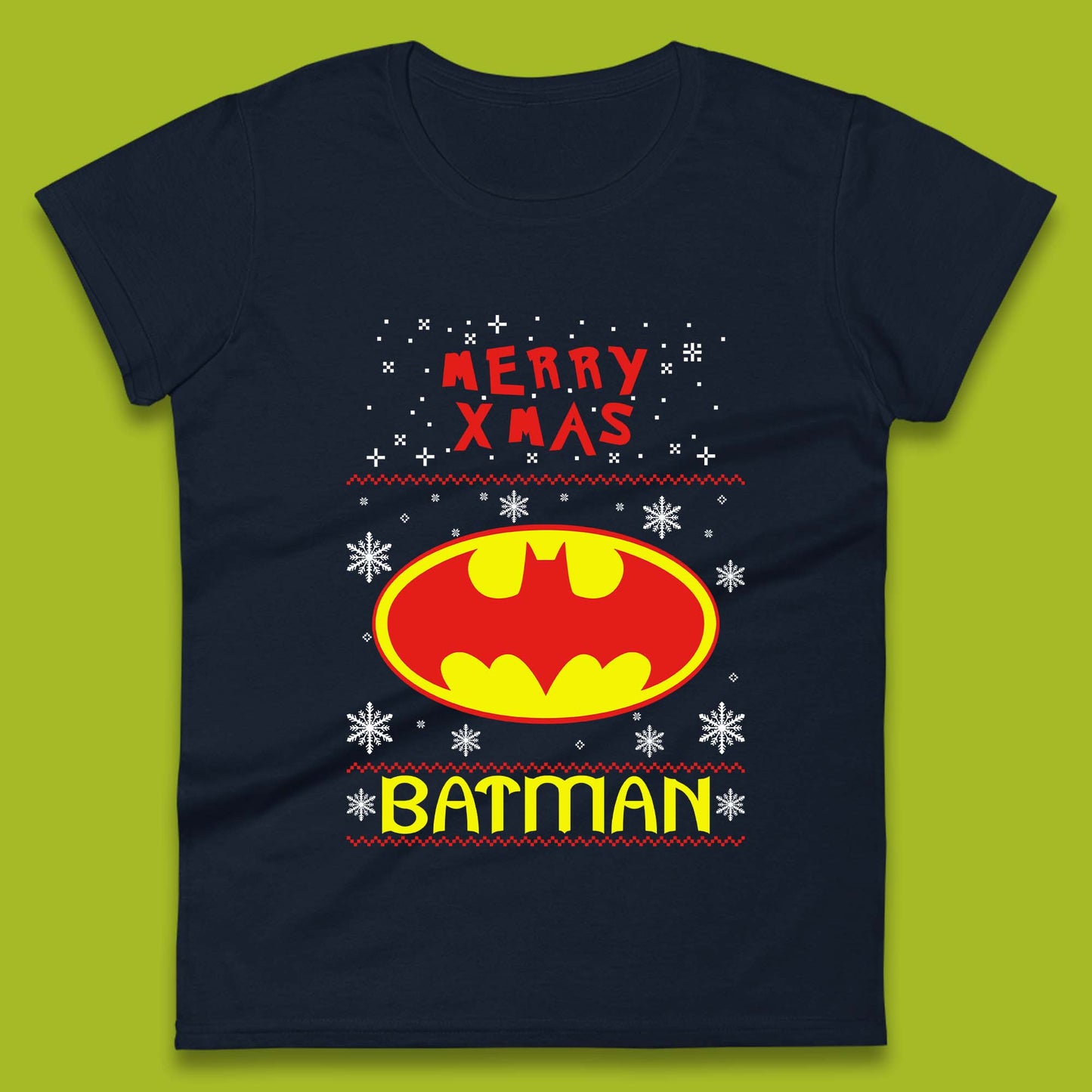 batman christmas womens t shirt