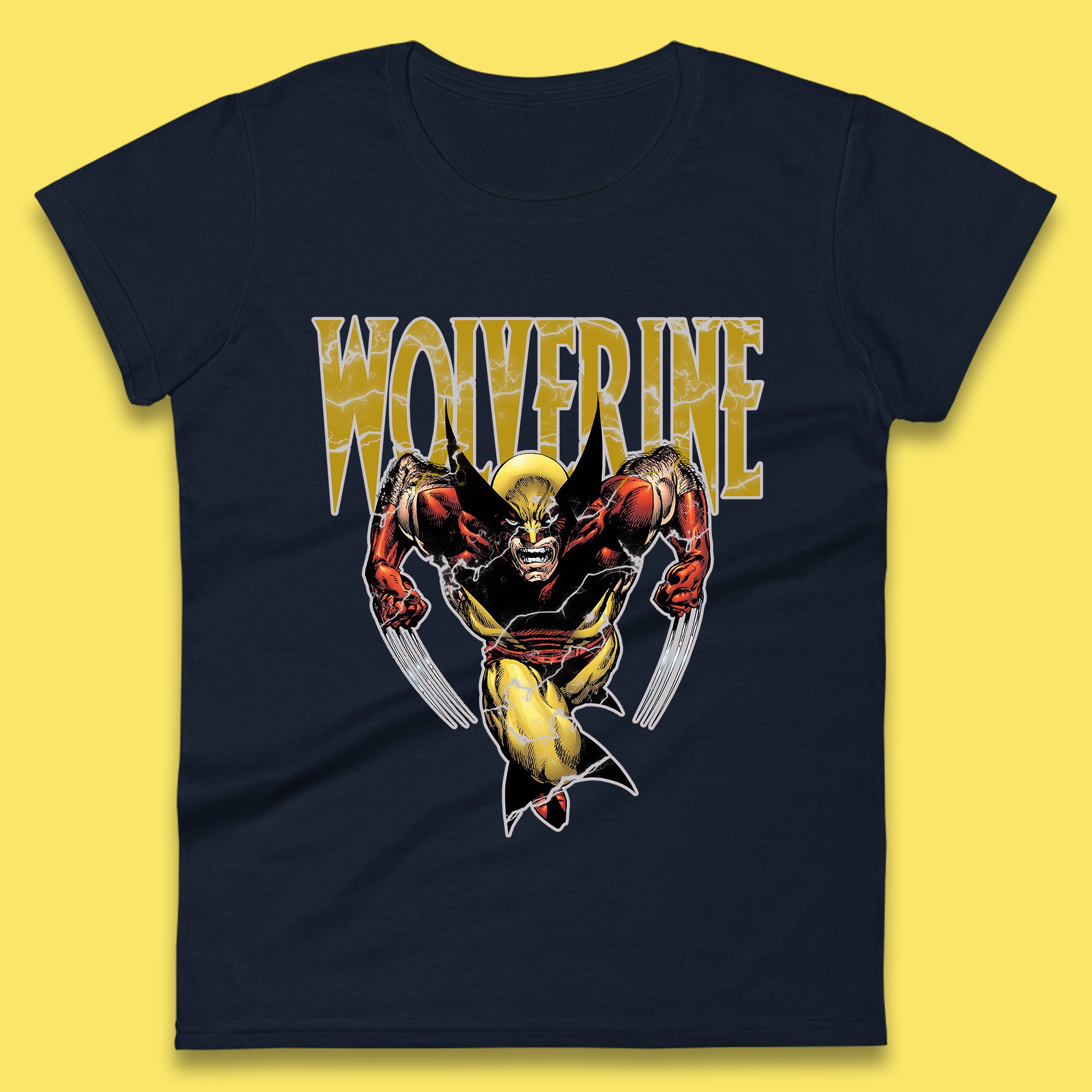 Wolverine Comic book character Marvel Comics Vintage Marvel Wolverine Womens Tee Top