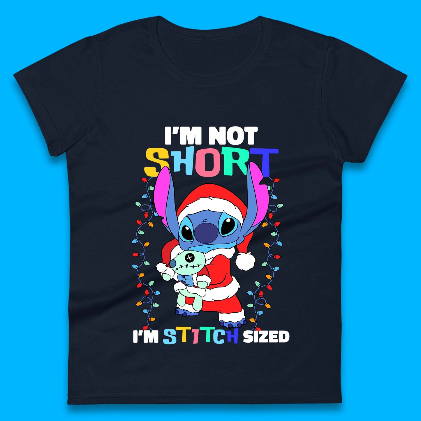 Stitch Christmas Womens T-Shirt