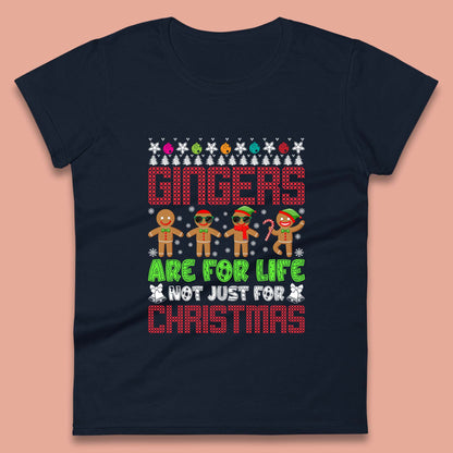 gingerbread christmas womens t shirt