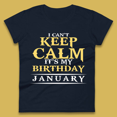 January Birth Party Womens T-Shirt