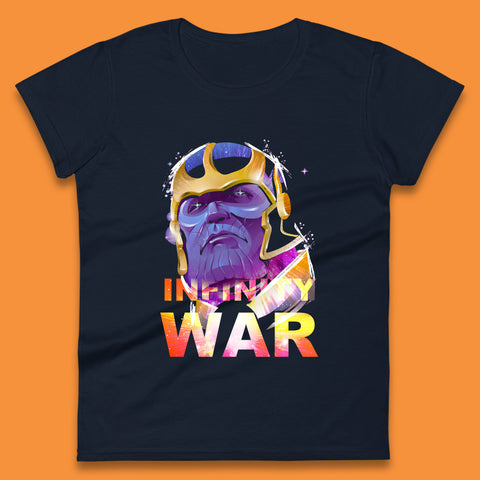Marvel Avengers: Infinity War Thanos Marvel Multiverse Supervillain Marvel Comics Womens Tee Top