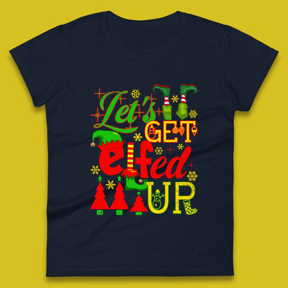 christmas elf womens t shirt