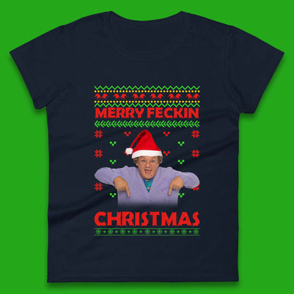 Merry Feckin Christmas Womens T-Shirt