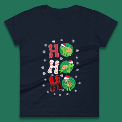 turtles santa womens t shirt