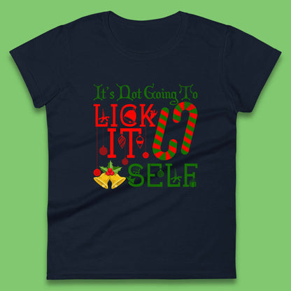 funny christmas candy cane womens t shirt