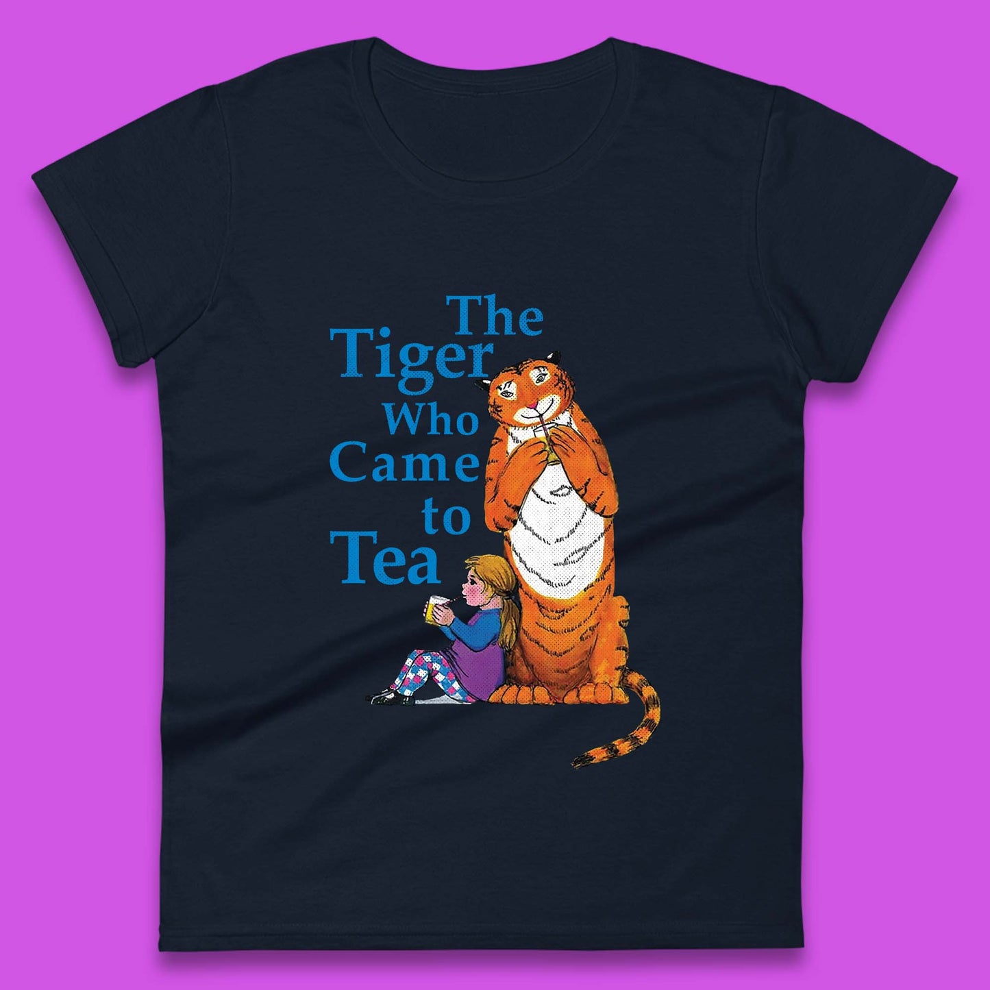 Ladies Tiger Who Came To Tea T Shirts UK