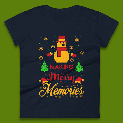 Merry Memories Christmas Womens T-Shirt