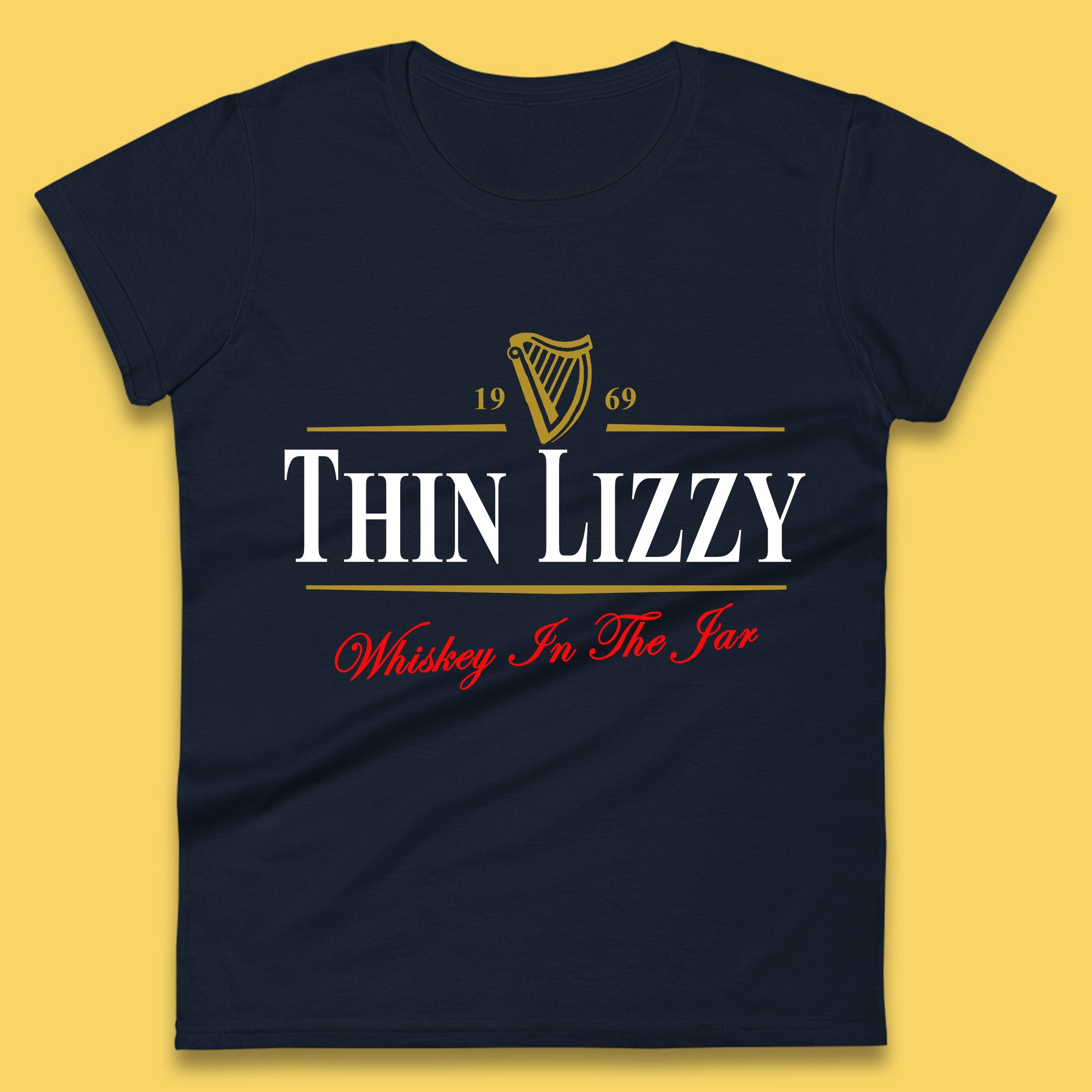Thin Lizzy Irish Hard Rock Band Whiskey In The Jar Song By Thin Lizzy Irish Traditional Song Womens Tee Top